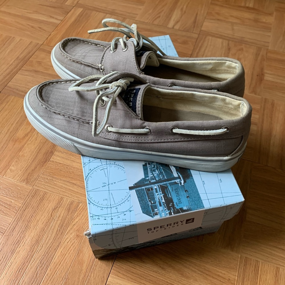 Sperry Bahama Grey Canvas shoes